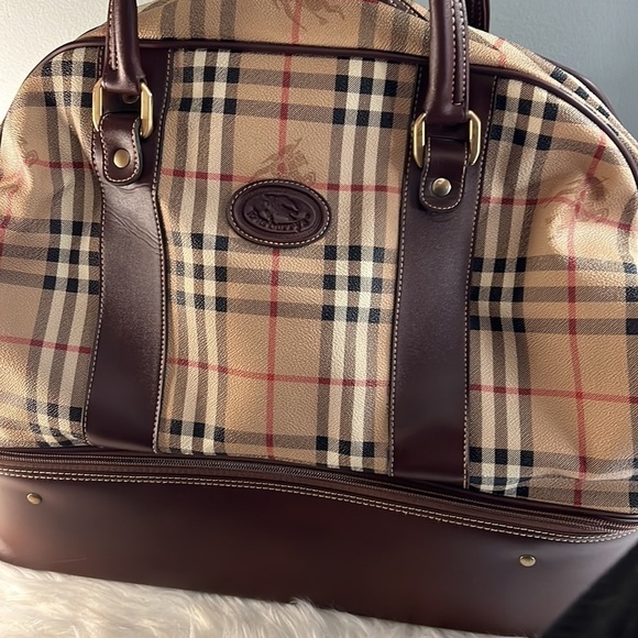 AUTH Burberry Nova Check boston travel bag - Picture 17 of 17